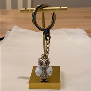 Kate Spade jeweled owl key fob